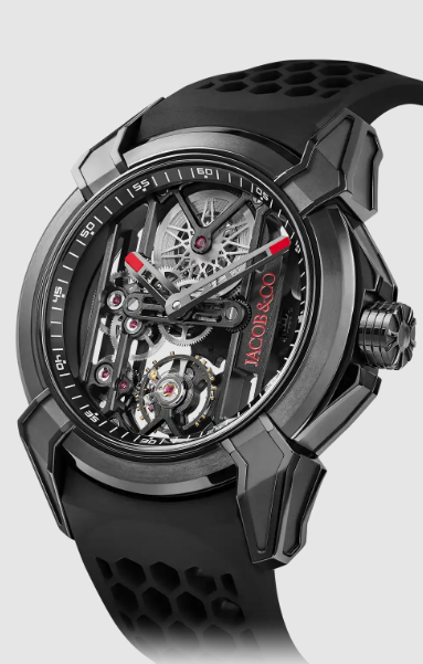 Review Jacob & Co epic x skeleton black titanium EX110.21.AA.AE.A Replica watch